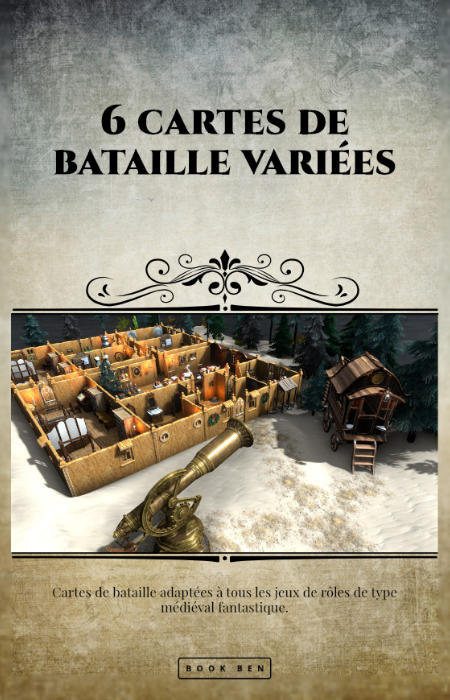 Six cartes de bataille variées
